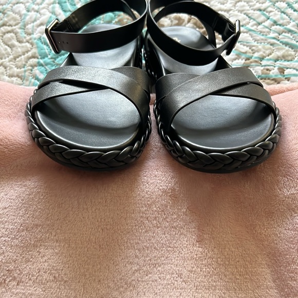 Chico's Elegant Black Sandals - Picture 1 of 5